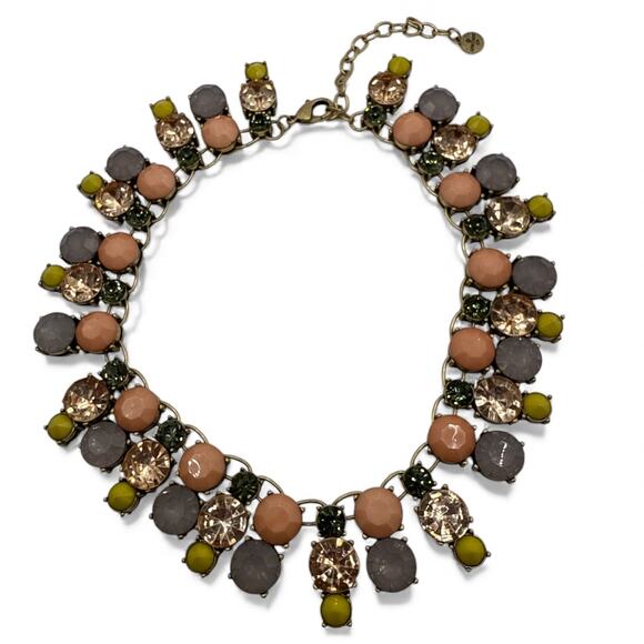 RJ Graziano Icy Pastel Runway Couture Flower Statement Necklace - Picture 2 of 4